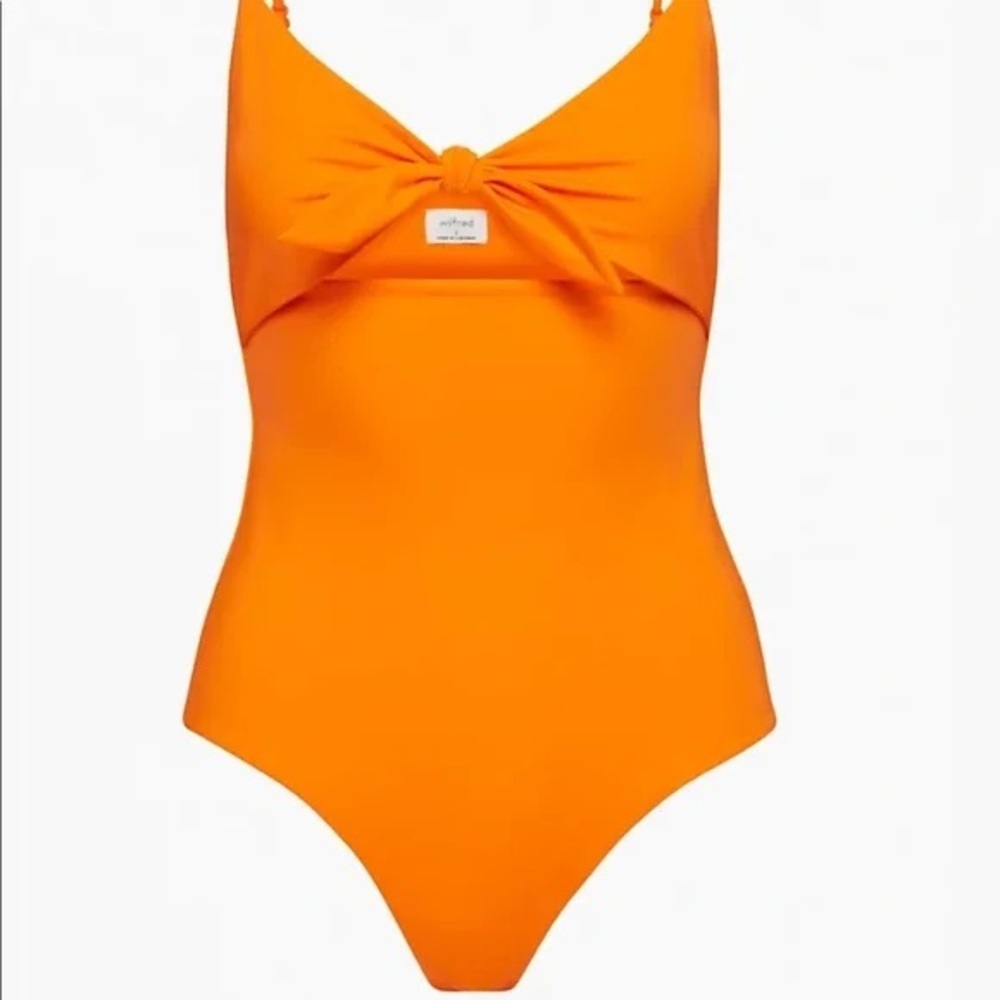 Aritzia Wilfred Women’s Swimsuit or Bodysuit size Medium in Orange Punch